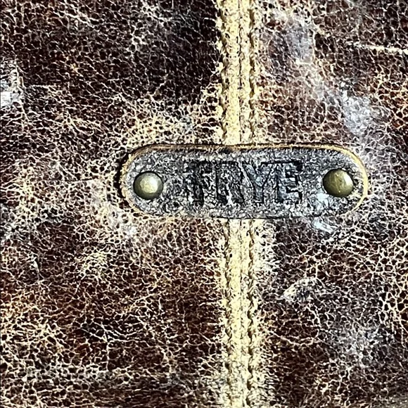 Frye Distressed Leather Shoulder Bag, Chocolate Brown - Picture 6 of 9
